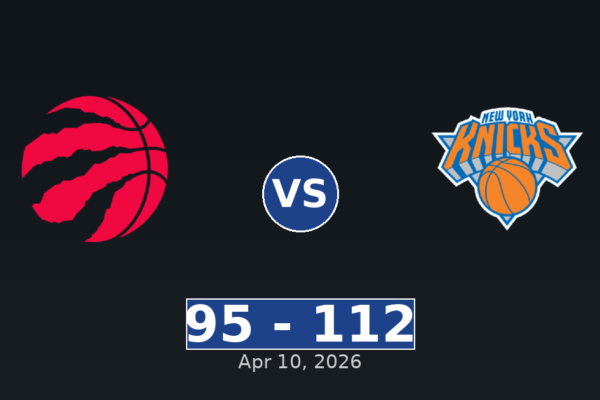 Toronto Raptors vs New York Knicks Match Player Stats