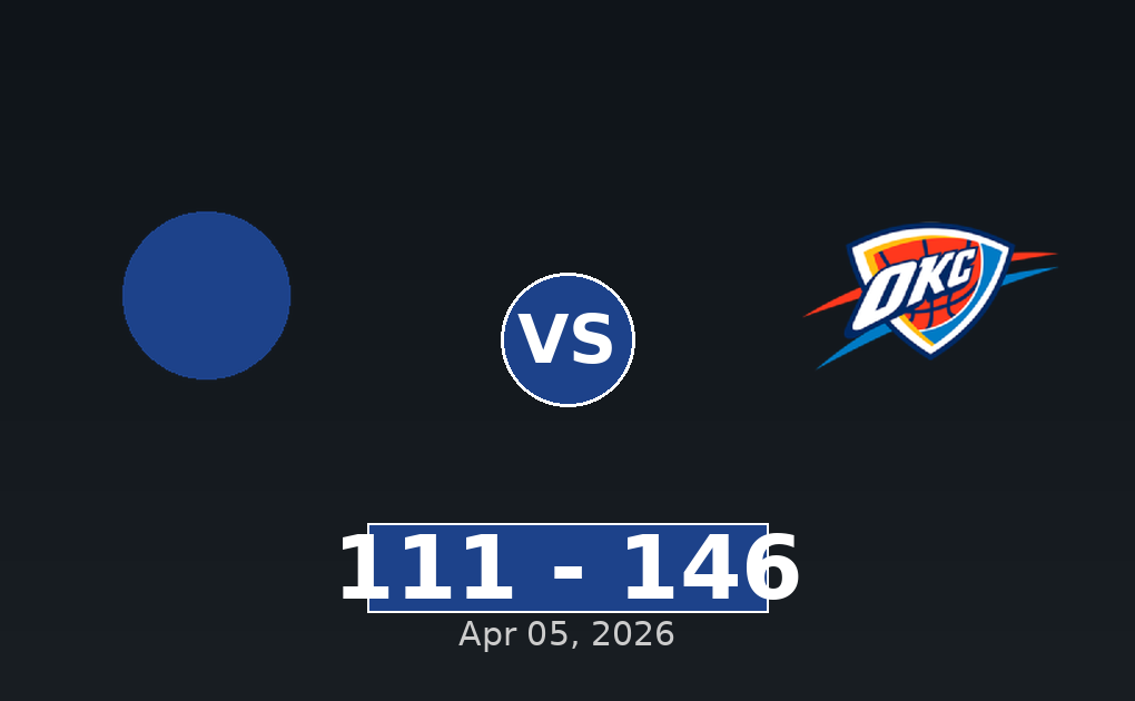 Utah Jazz vs Oklahoma City Thunder Match Player Stats